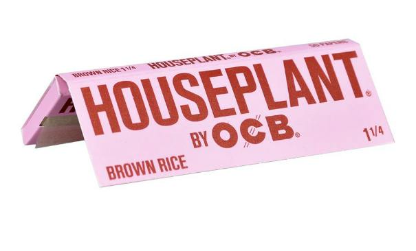 Houseplant by OCB Brown Rice Rolling Papers | 1 1/4 | 50pc | no tips
