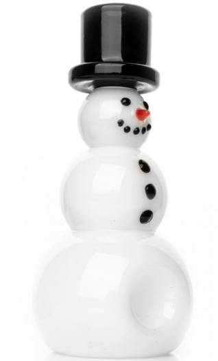 Red Eye Glass | 5.5" Snowman Hand Pipe *Seasonal Winter* | 1 unit