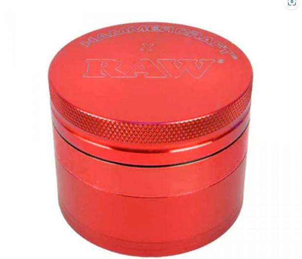 Raw X Hammercraft Red Aluminum CNC Grinder Large (63mm / 2.5') | 1 unit