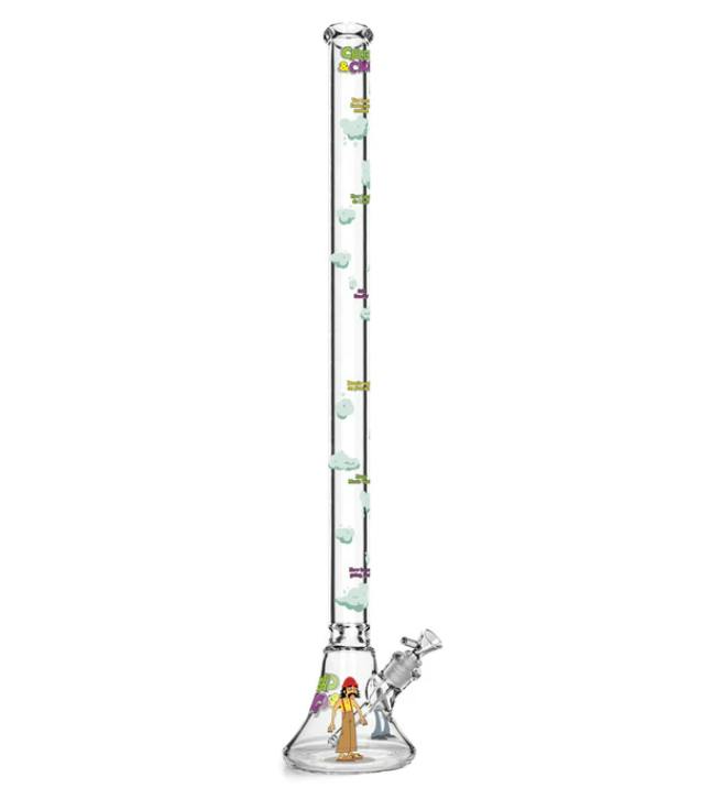 Cheech & Chong® Glass | 48" 7mm Thick How High Are You Bell Base Water Pipe | 1 unit