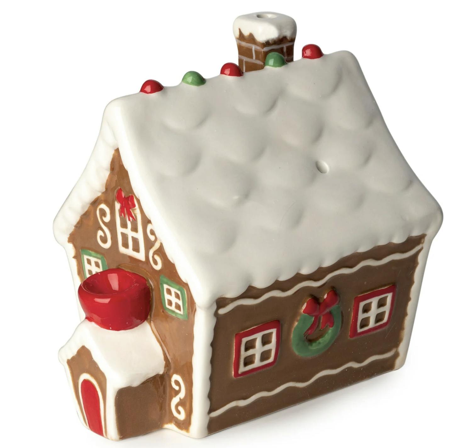 FASHIONCRAFT | Ceramic Gingerbread House Pipe | 1 unit