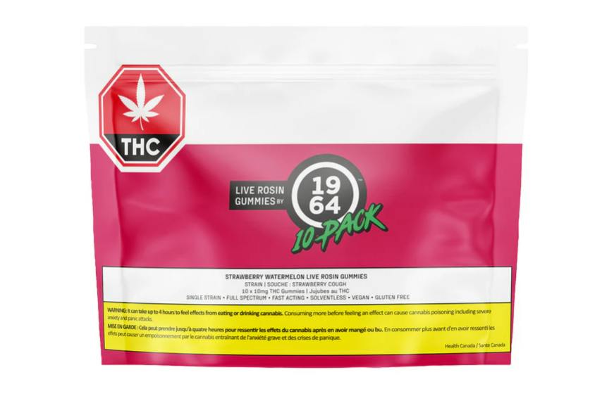 1964 | STRAWBERRY WATERMELON LIVE ROSIN CHEWS | 10-pack