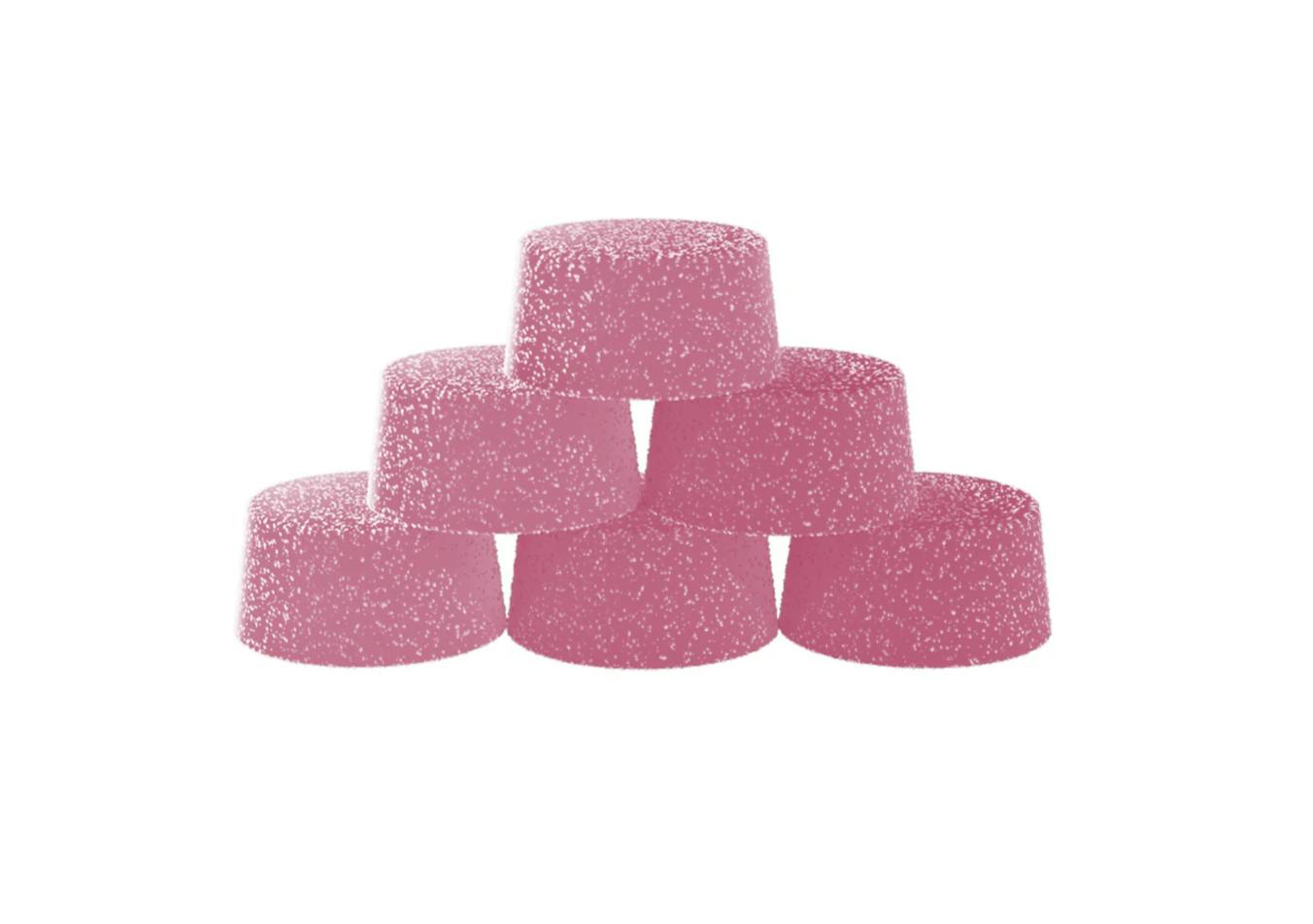 BIGGIES | PINK LEMONADE CREAMSICLE LIVE RESIN THC:CBD CHEWS | 6 X 8 g