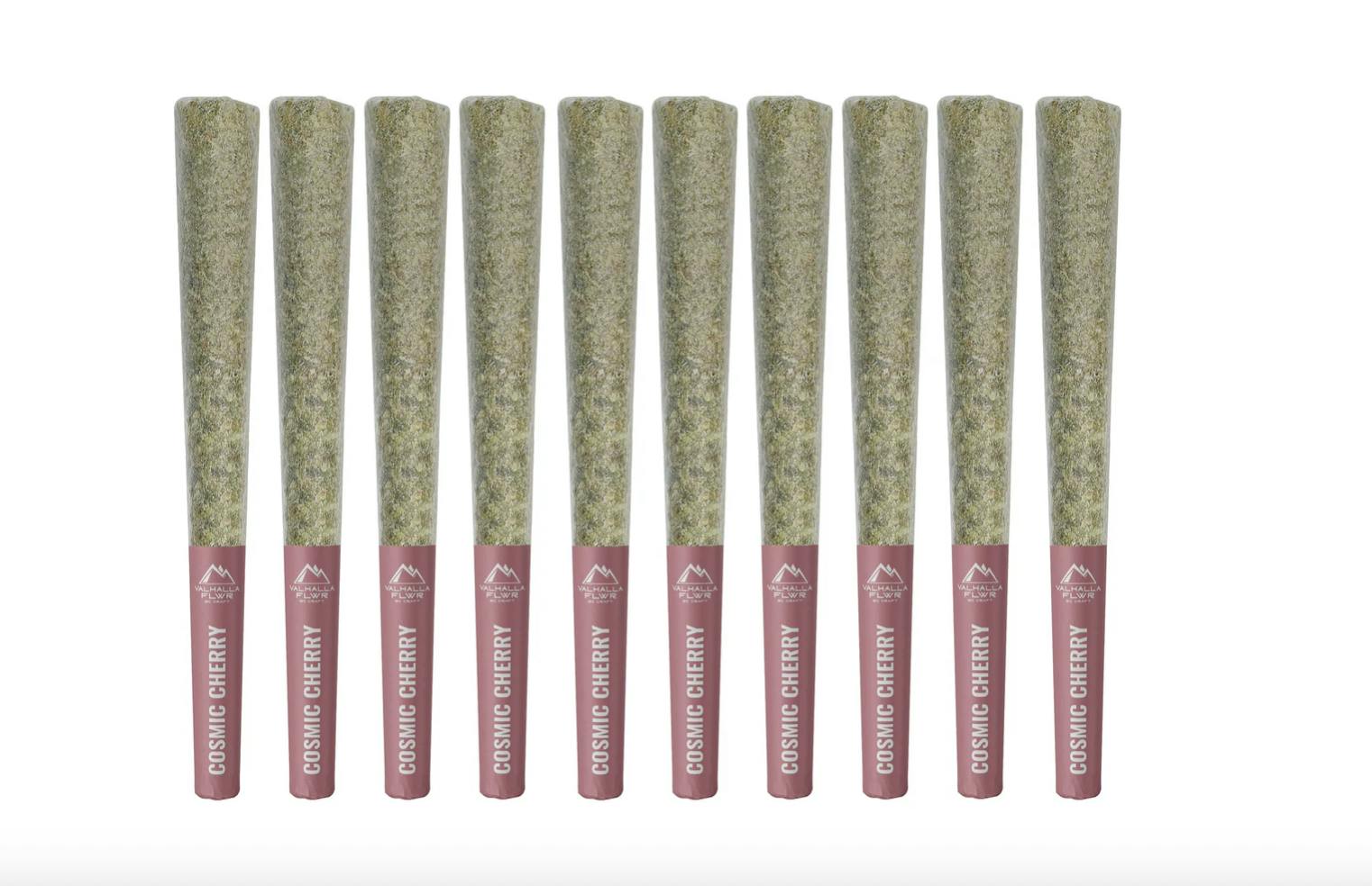 Valhalla Flwr | COSMIC CHERRY PRE-ROLLS (WEDDING CRASHER) | 10 X 0.5 g