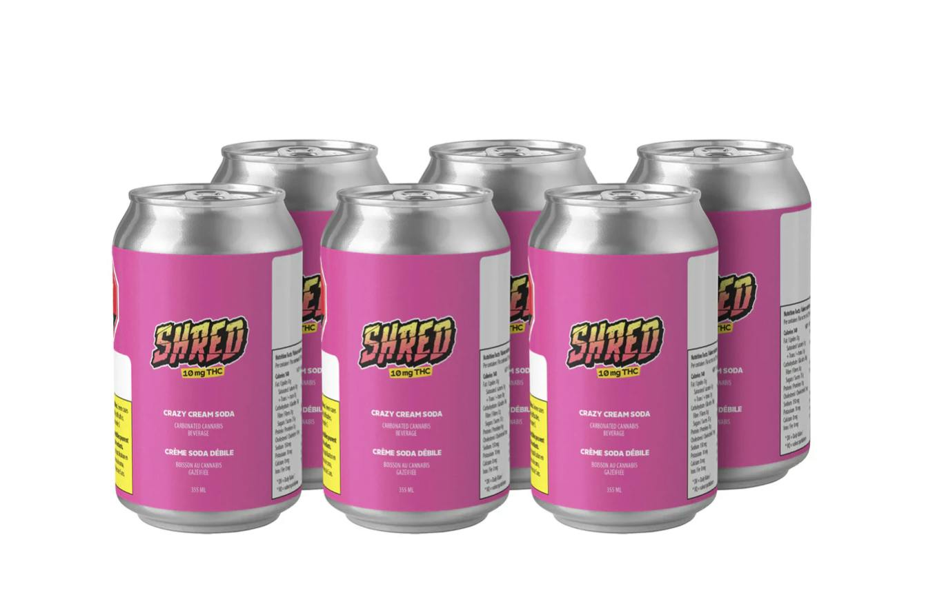 SHRED | CRAZY CREAM SODA 6-PACK | 6 X 355 ml