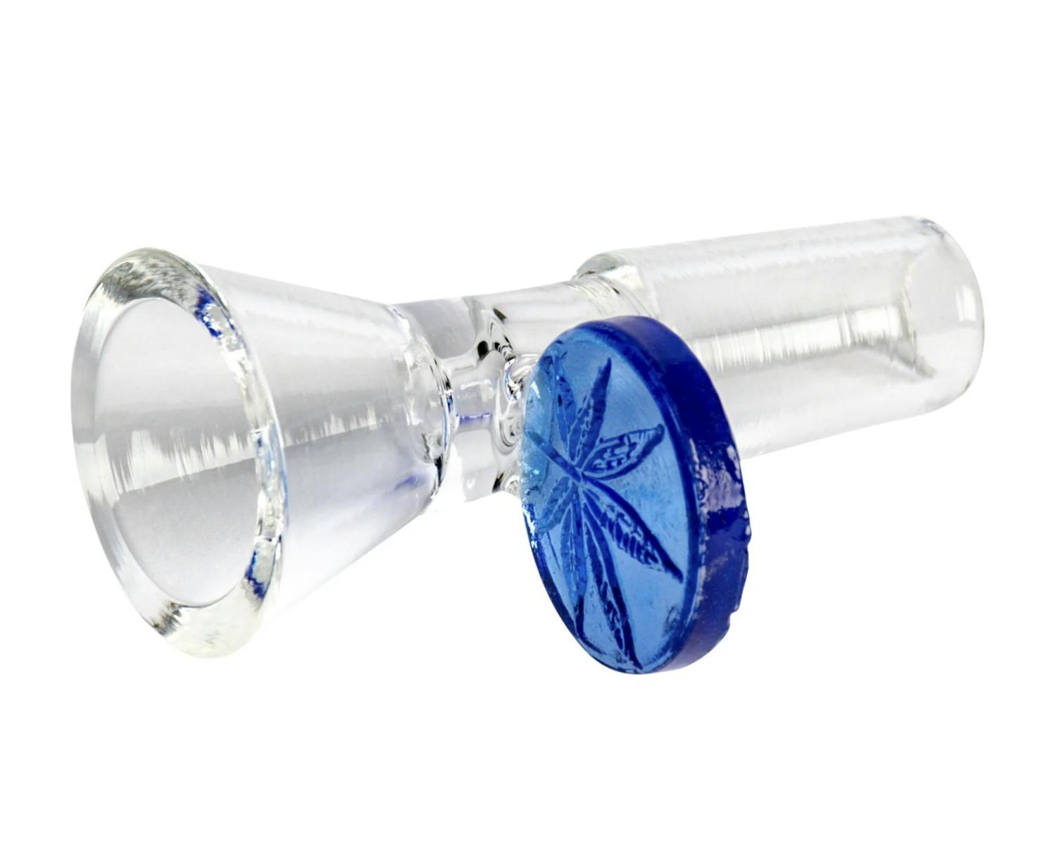 RED EYE GLASS® | 14mm Leaf Stamped Handle Cone Pull-Out | Bowl