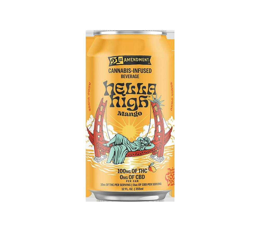 21st Amendment - 100mg 12oz Drink - Hella High Mango