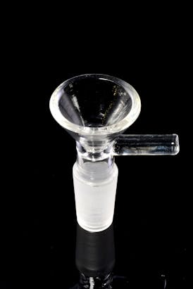 14.5 MM male clear glass on glass bowl