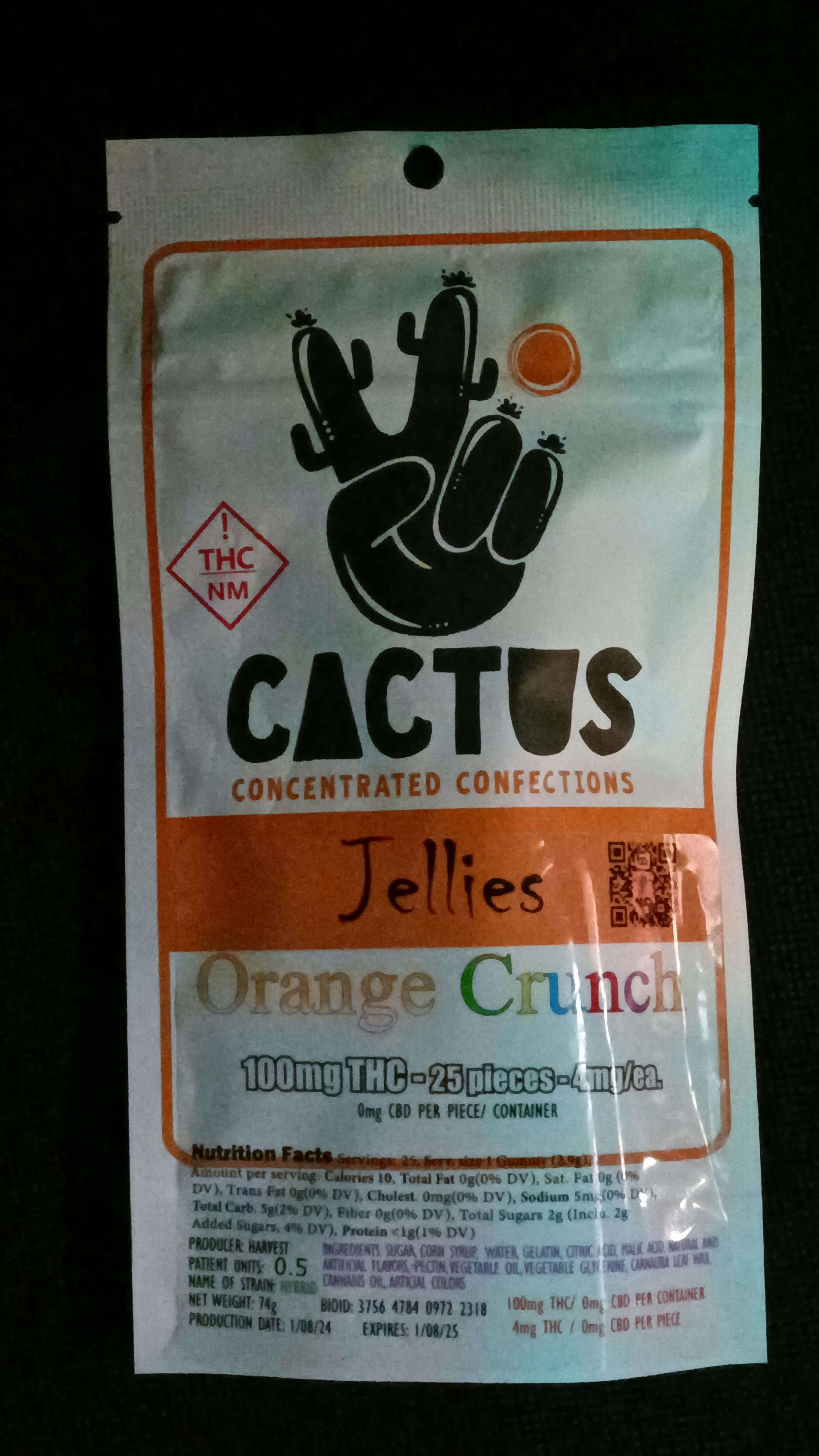 Jellies, Orange Crunch 100mg
