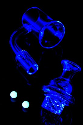 Domeless Spinner Quartz Banger Nail W Banger Beads BS807