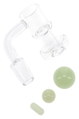 14.4mm Male Terp Slerper Domeless Quartz Banger Nail W Glow in the Dark Banger Beads BS895