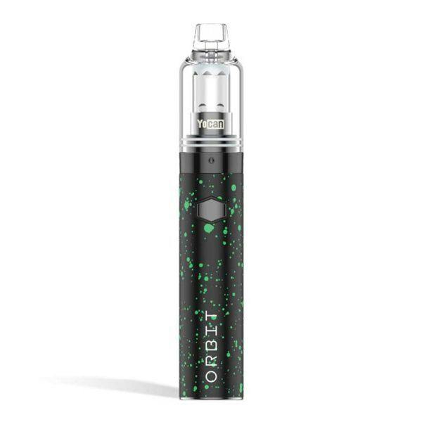Wulf Orbit Concentrate vaporizer w terp beads Black Green splatter