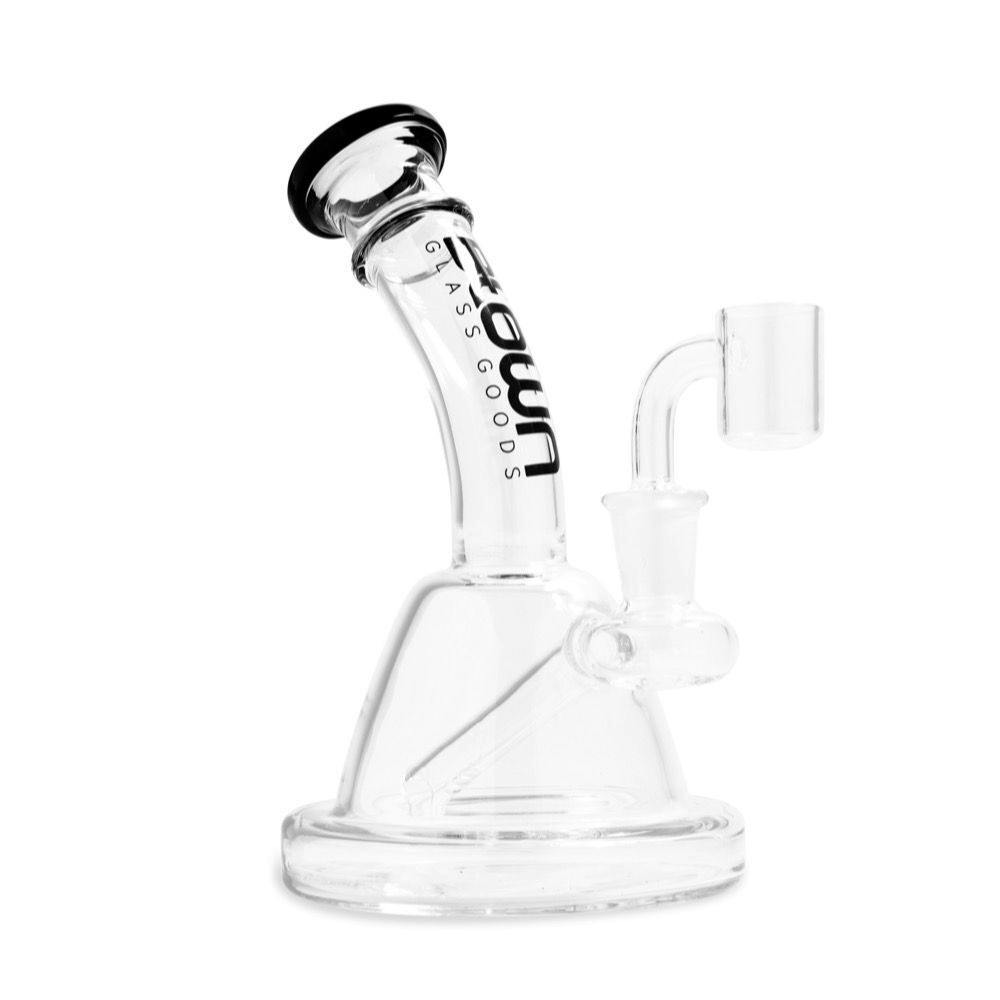Blown Glass Goods Nova 7.5" Rig w Puck Base