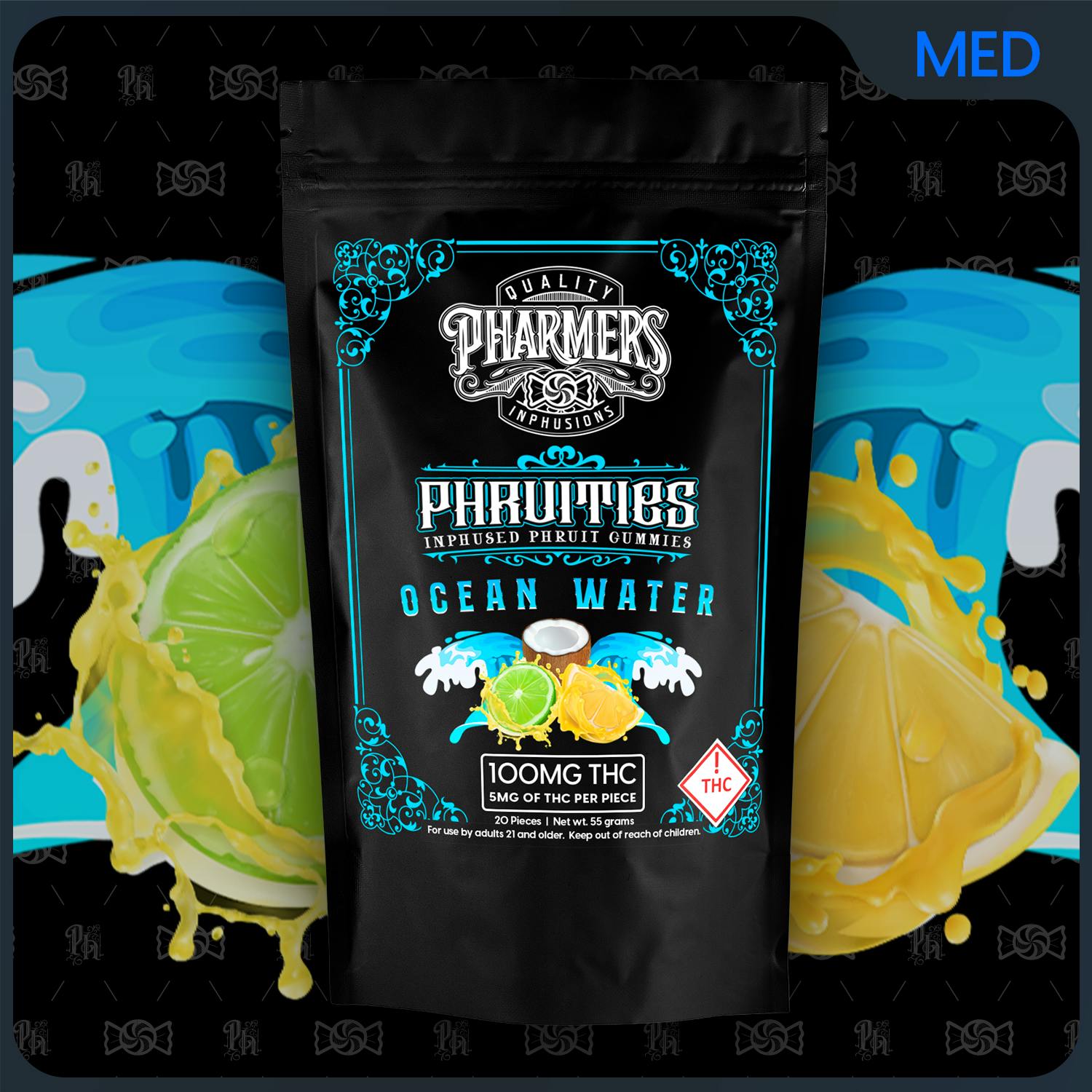 Ocean Water 1000mg Phruities