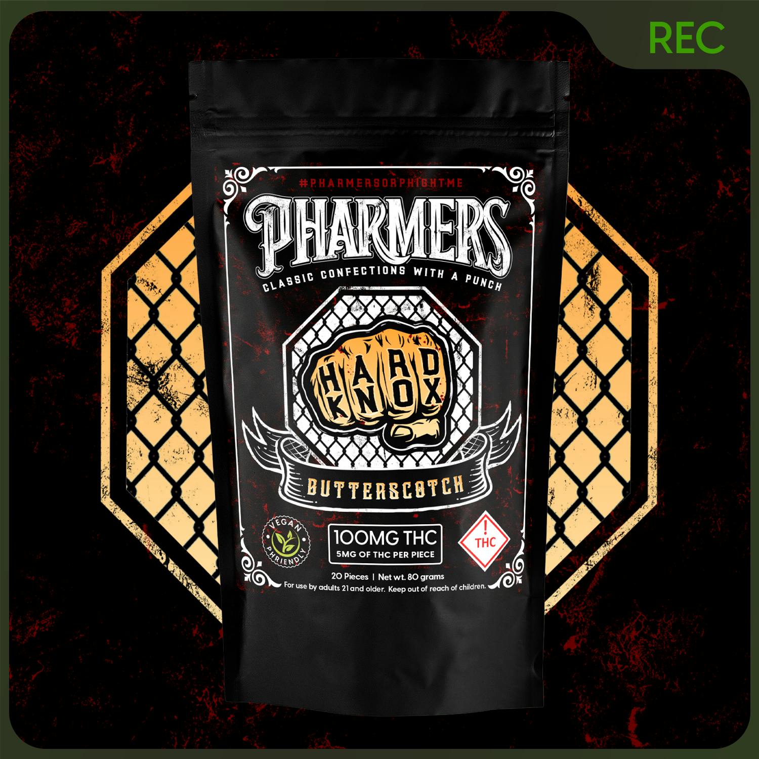 Butterscotch Hard Knox 100mg at Dank Of The West