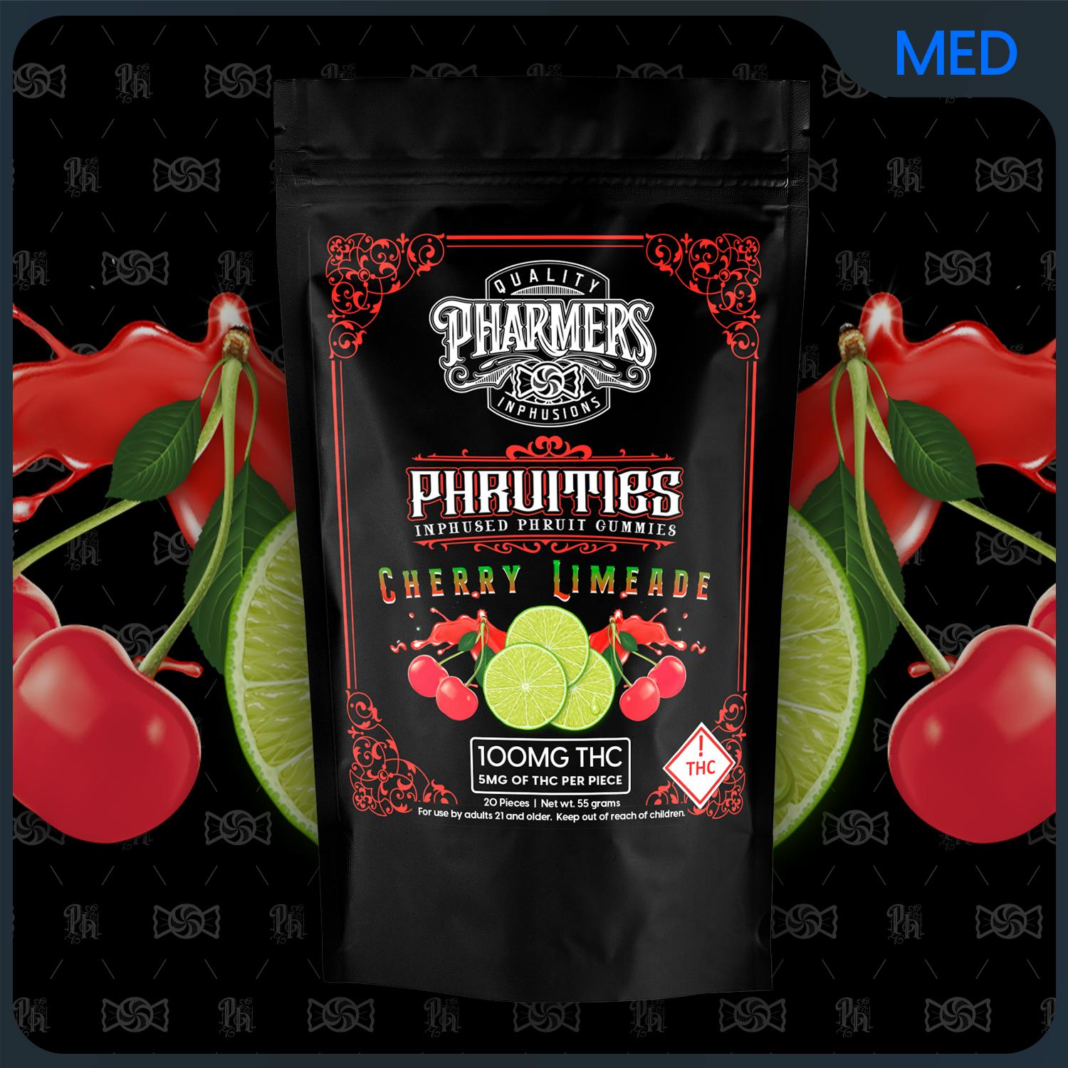 Cherry Limeade 1000mg Phruities