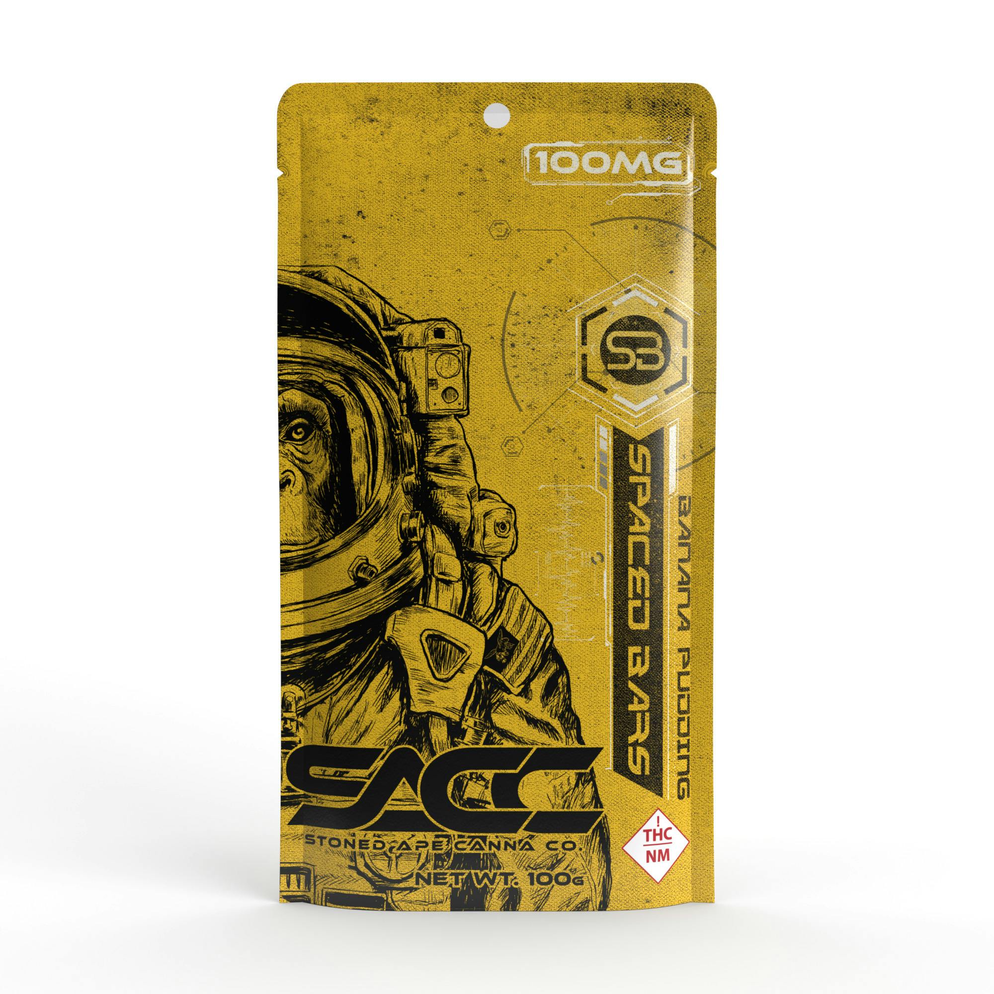 100mg Banana Pudding Spaced Bar at Stoned Ape Canna Co.