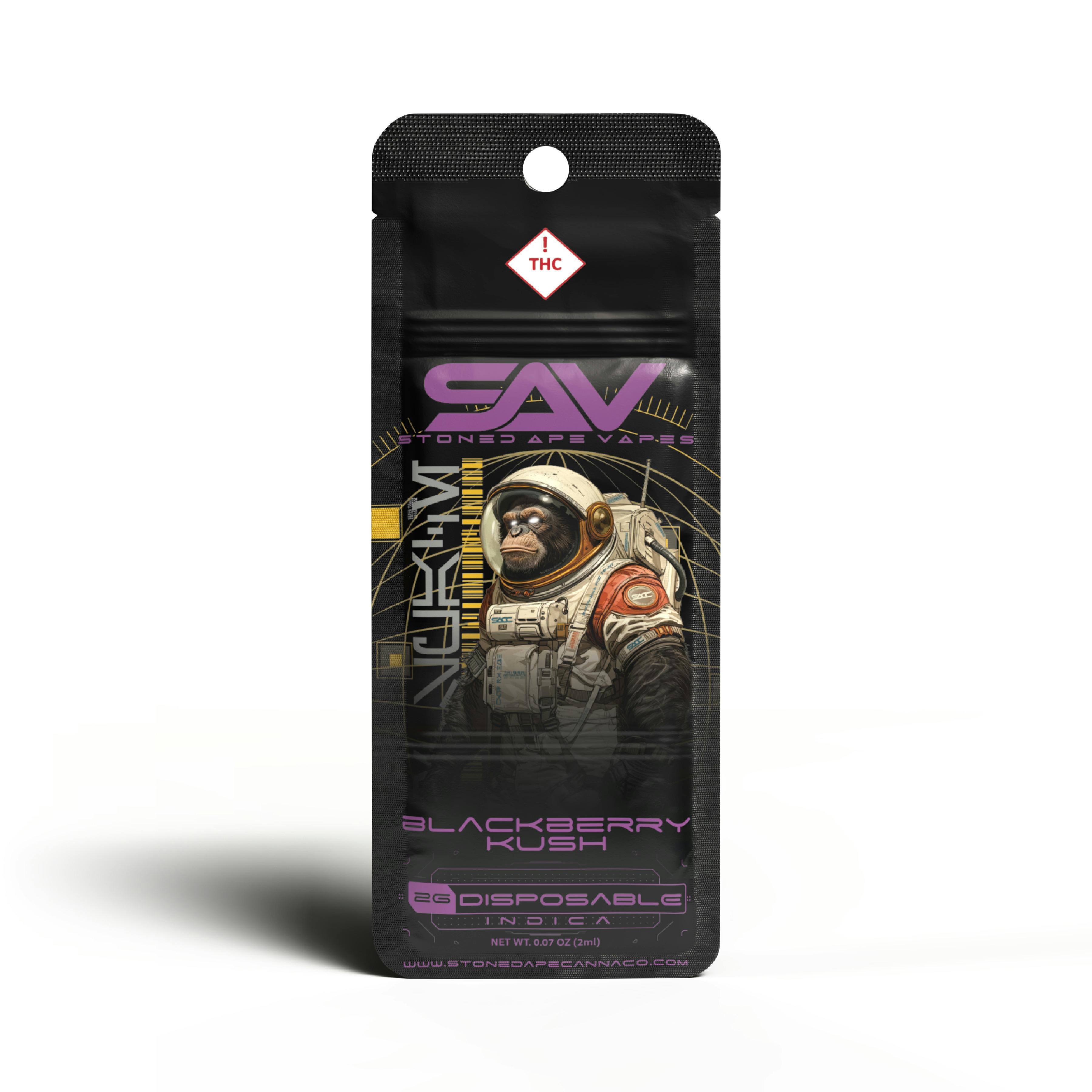 S.A.V 2G All In One Blackberry Kush (Indica)