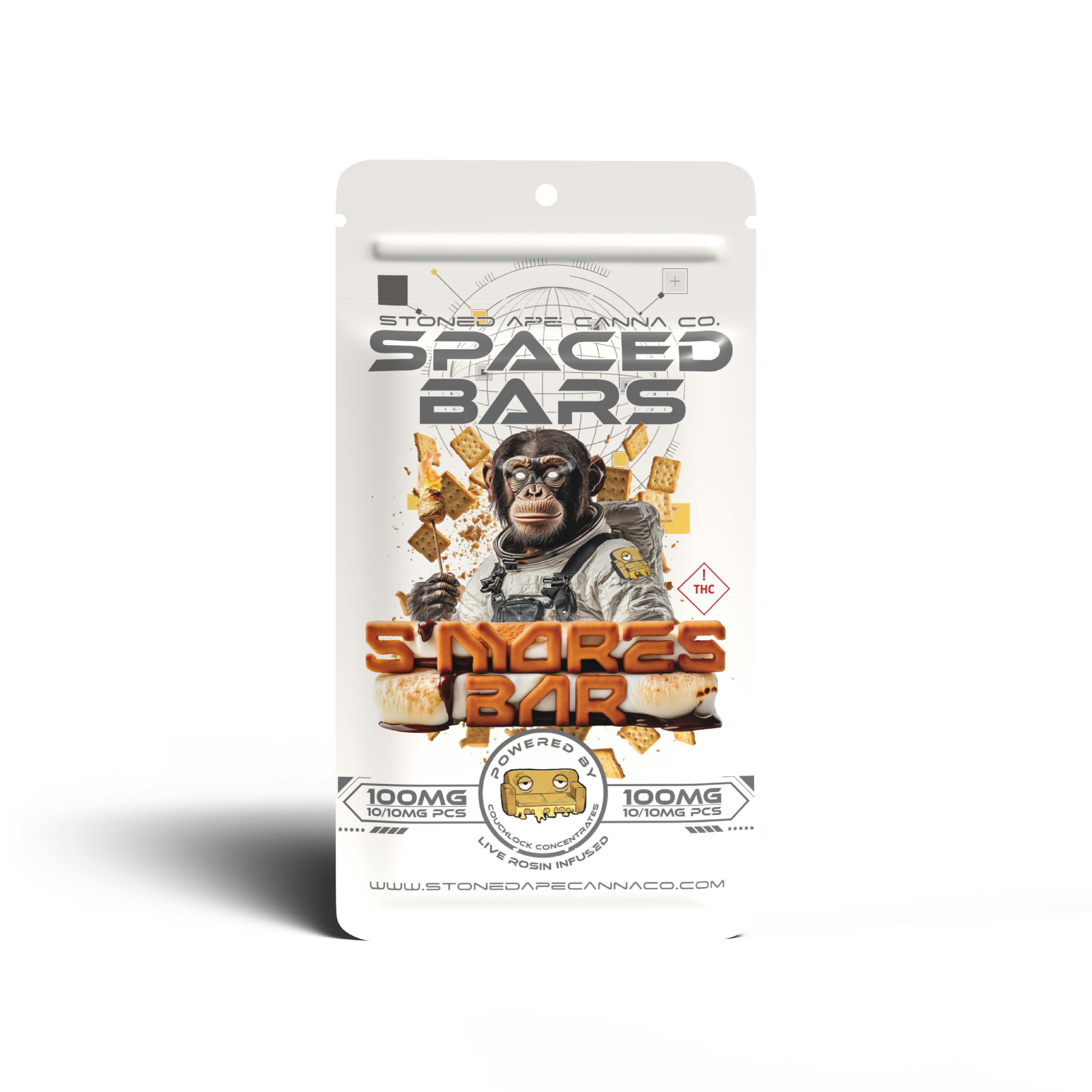 100mg Milk Chocolate S'mores Spaced Bar Rosin Infused