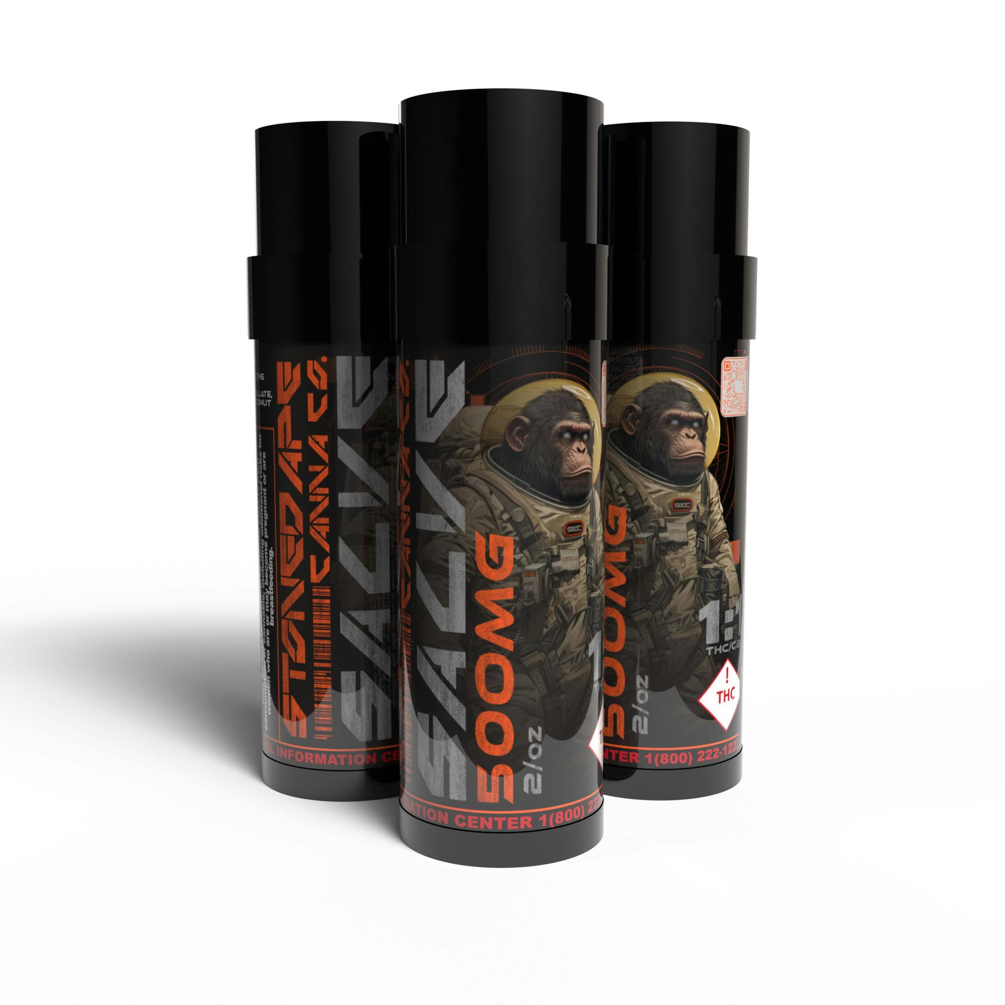 500mg 1:1 THC:CBD Vanilla/Lemongrass Salve at Stoned Ape Canna Co.