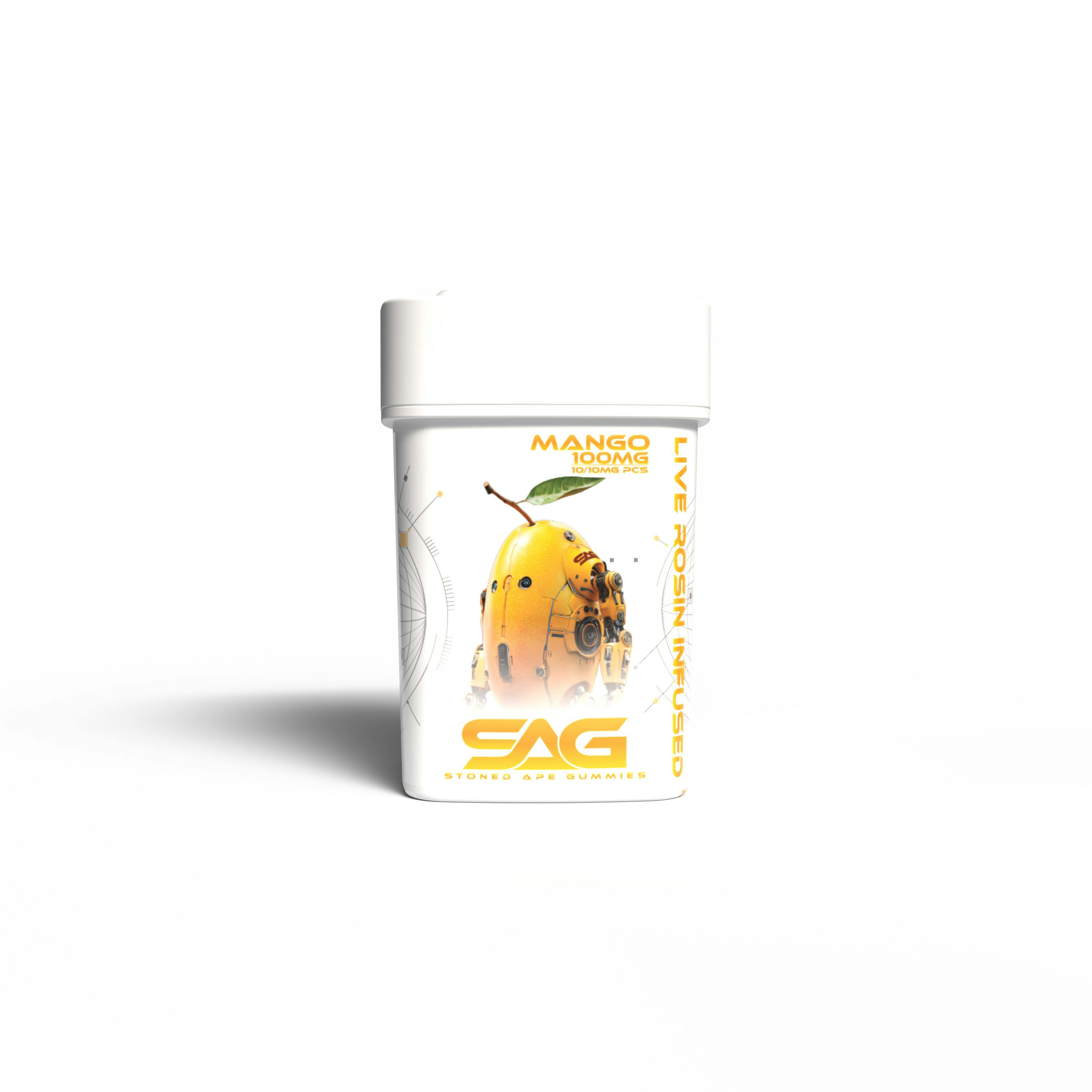 100mg Mango Stoned Ape Rosin Infused Gummies