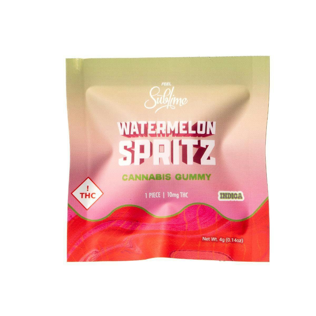 10mg Single Gummy- Watermelon Spritz (Indica)