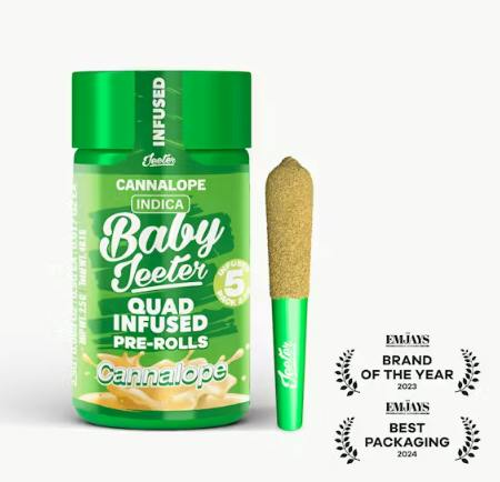 JEETER - INFUSED PREROLL MULTIPACK - QUADS CANNALOPE - 2.5G