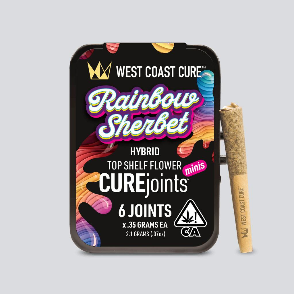 WEST COAST CURE - MIXED LIGHT PREROLL MULTIPACK - RAINBOW SHERBET - 2.1G