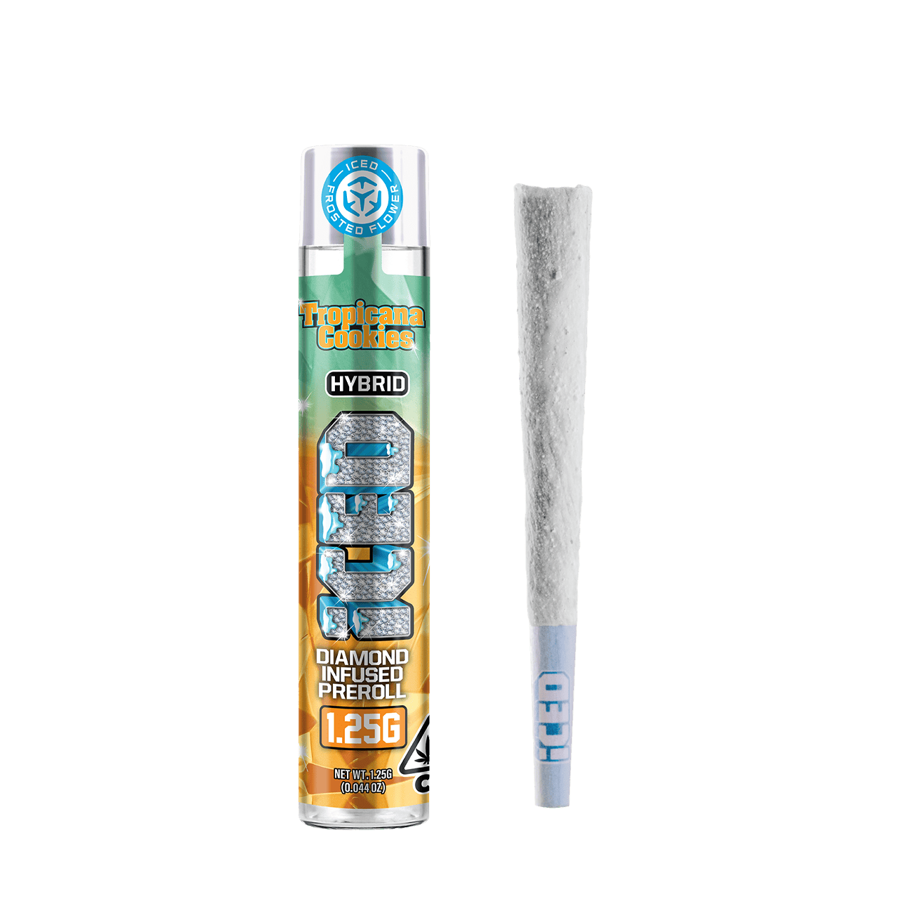 ICED - INFUSED PREROLL - TROPICANA COOKIES - 1.25G