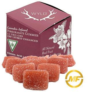 Wyld | Pomegranate Gummies 1:1 THC/CBD