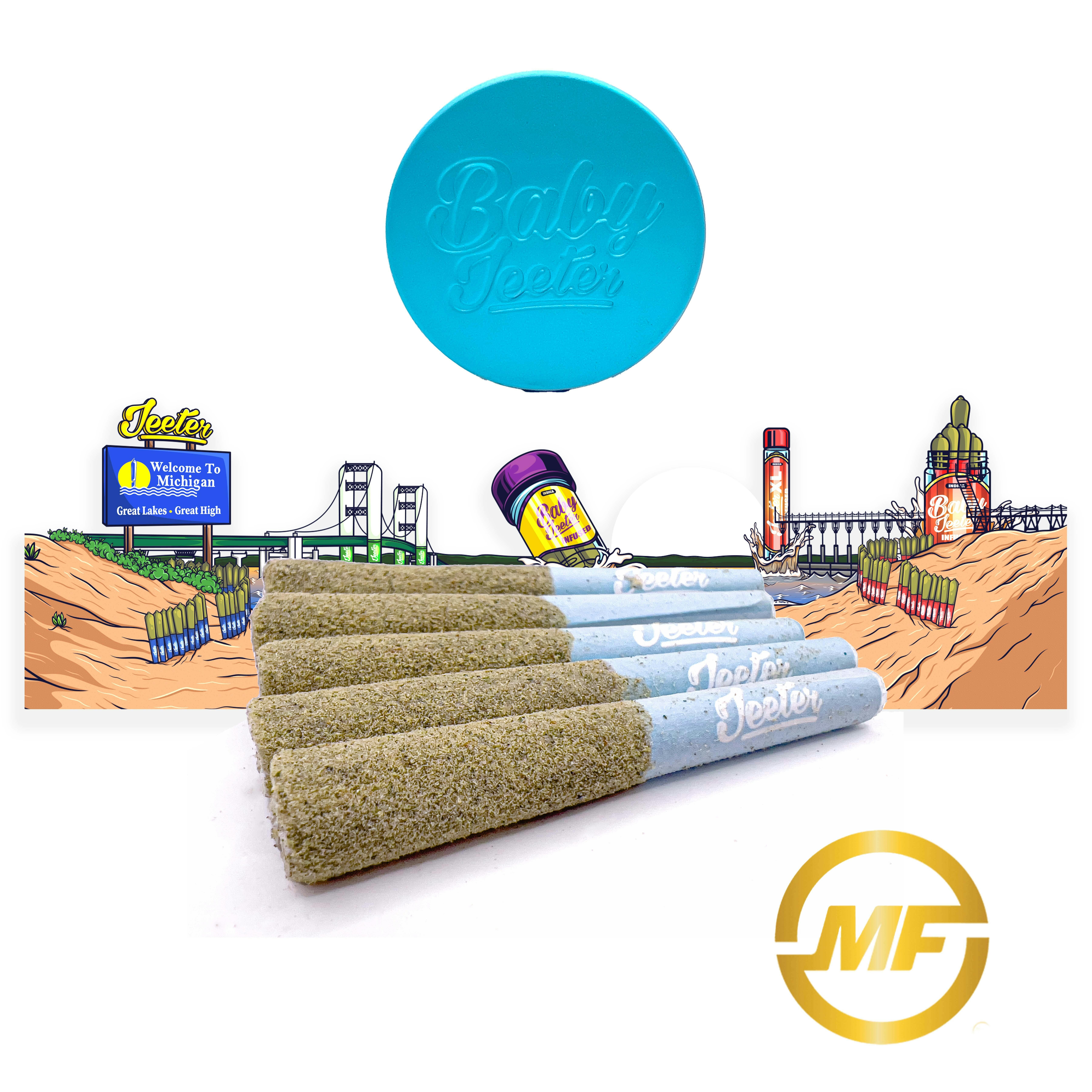 Baby Jeeter | Pina Colada | 5-Pack Infused Pre-Rolls