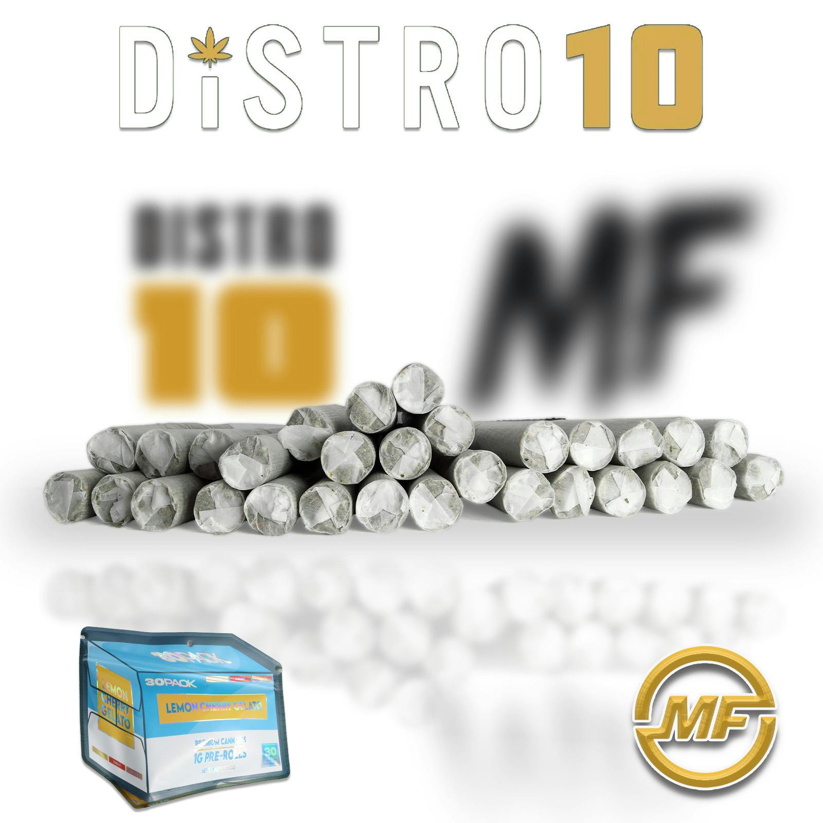 Distro 10 | GG4 | 30-Pack 1g Pre-Rolls