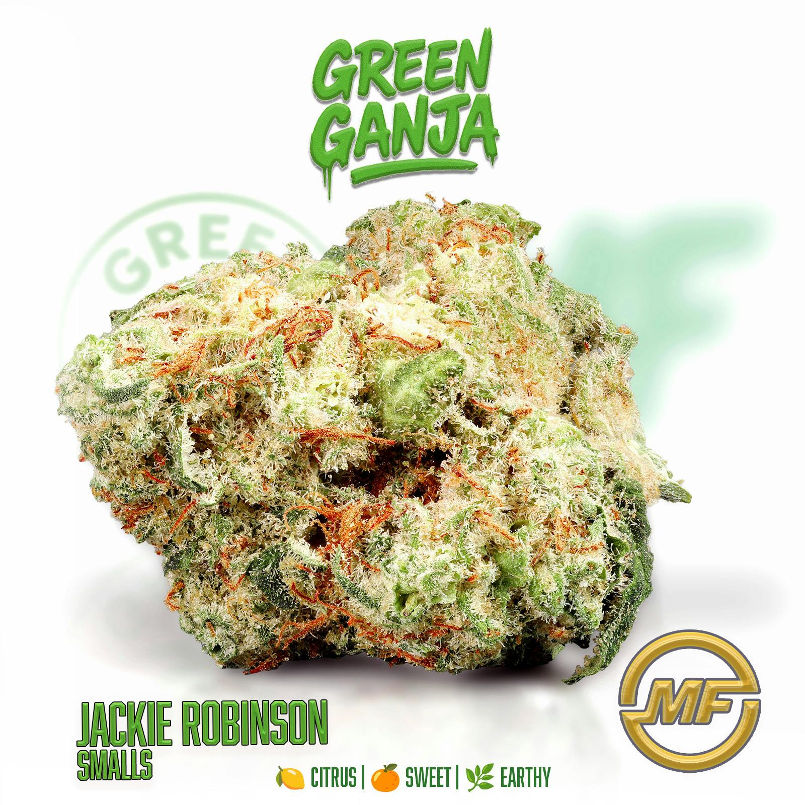 Green Ganja | Jackie Robinson | Small Buds Ounce | 2/$120