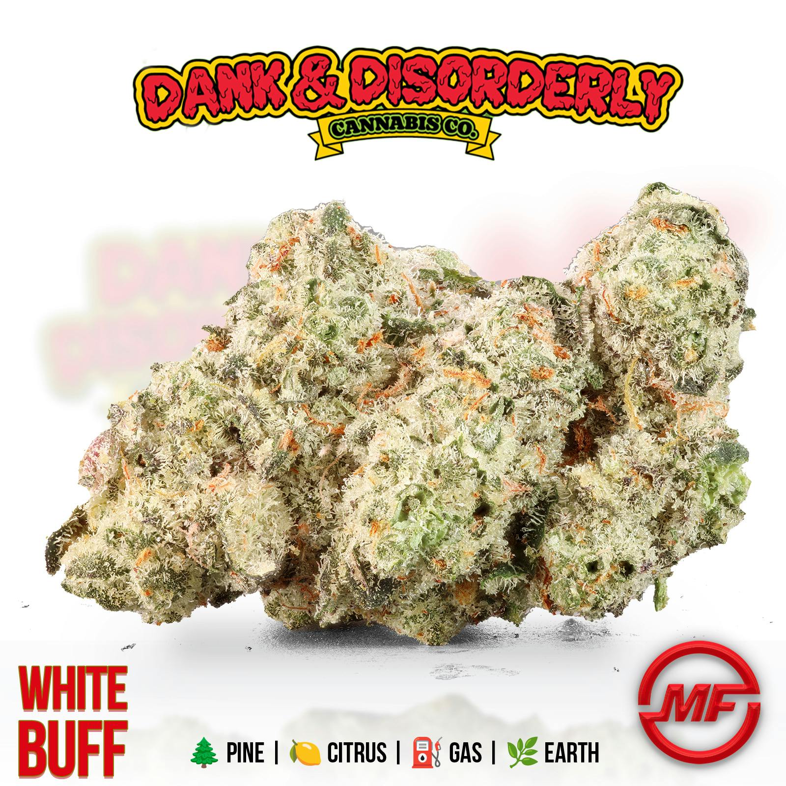Dank & Disorderly | White Buffs | Half Ounce Jar