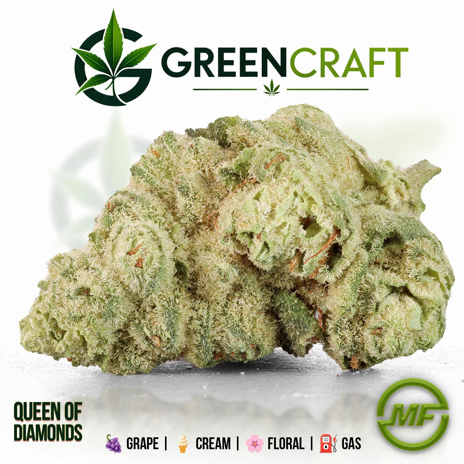 Greencraft | Queen Of Diamonds | Small Buds