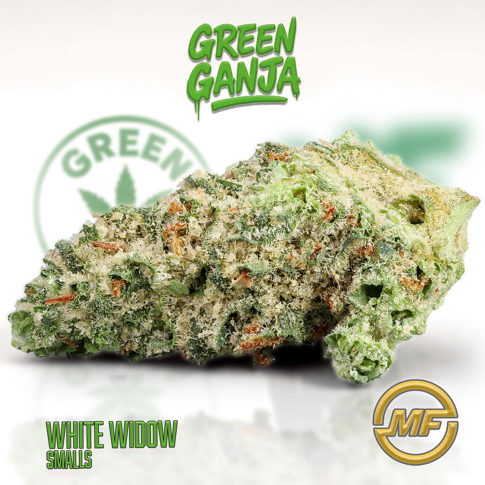 Green Ganja | White Widow | Small Buds Ounce | 2/$120