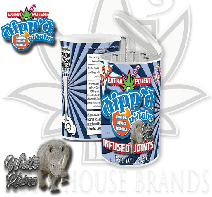 Dipp'd N Dabs - Infused Joints - White Rhino - 3.5
