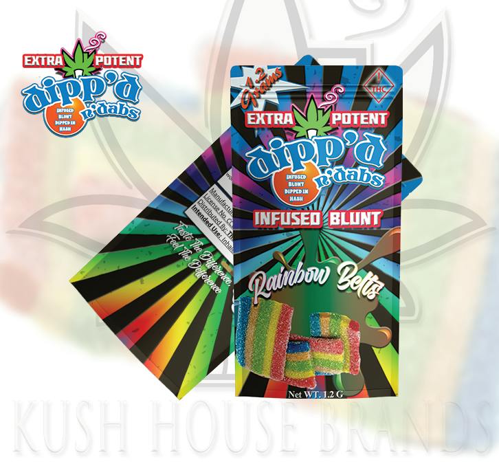 Dipp'd N Dabs Infused Blunt by The Kush House (Rainbow Belts)