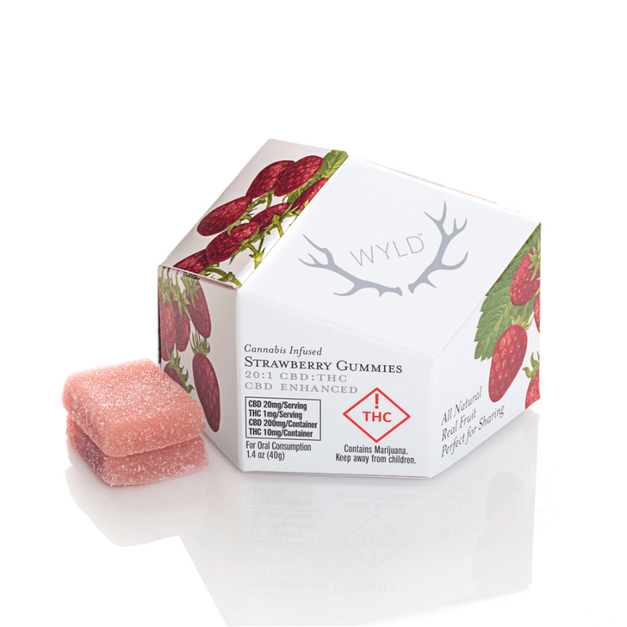 Wyld Strawberry Gummies | CBD 20:1 10mg Rec