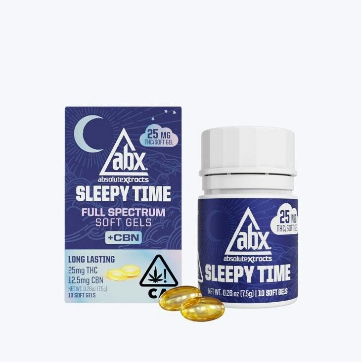 ABX - 25mg Sleepy Time Soft Gels - 10ct