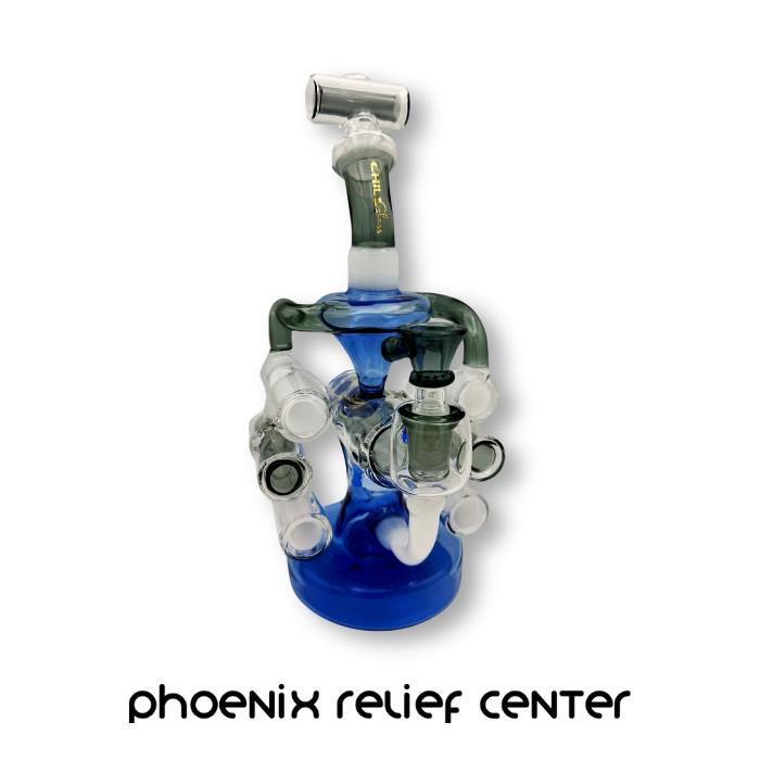 FUMED COLORED SIX TUNNEL RECYCLER W/ PERC