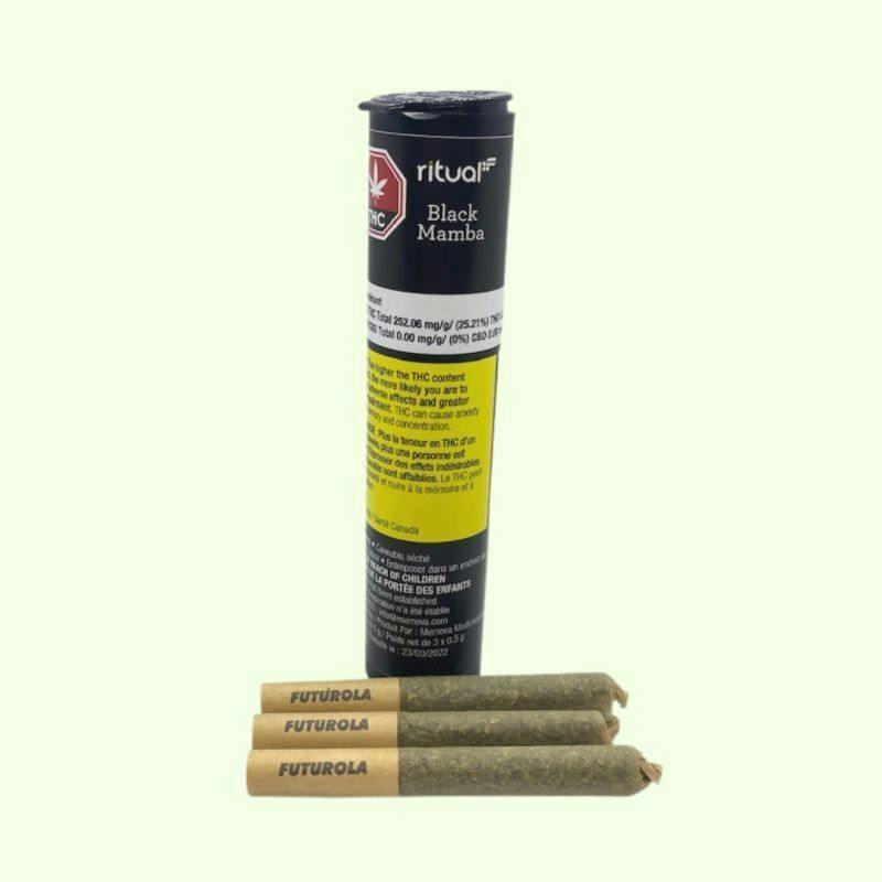 Ritual Sticks - Black Mamba Pre-Roll - 3x0.5g
