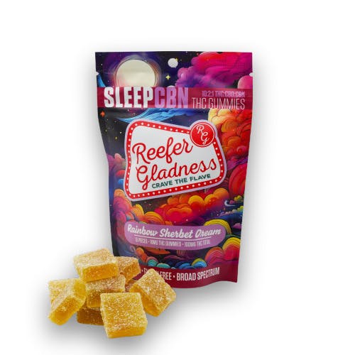 10:2:1 Rainbow Sherbet Sleep Gummies [I] at PurLife Dispensary - T or C