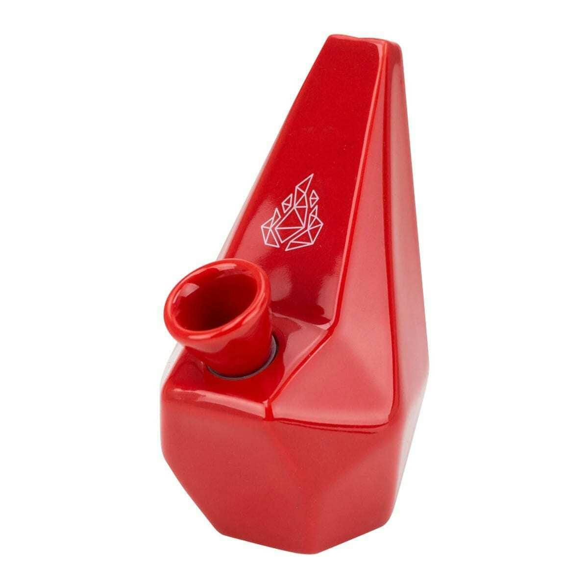 BRNT Polygon Ceramic Water Pipe - Red