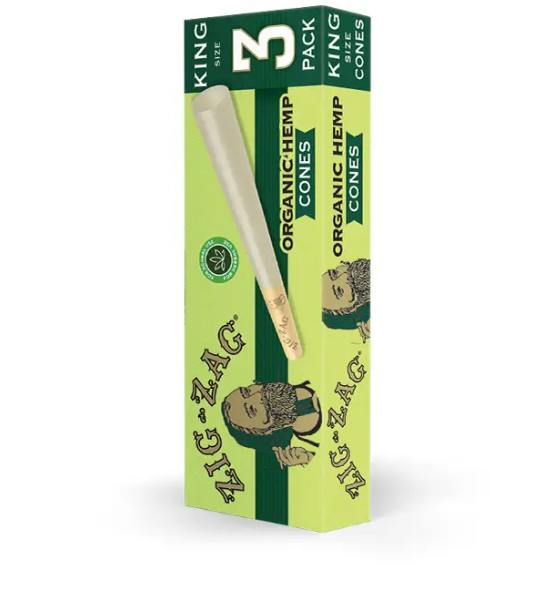 Organic King Size Hemp Cones - One Size - 3 Pack