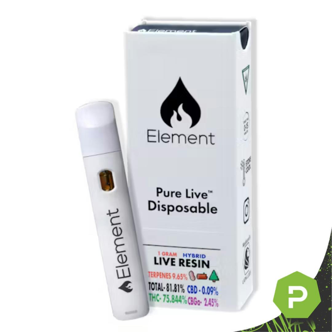 Element | 1g Live Resin Disposable | Orange Kush Mints #12