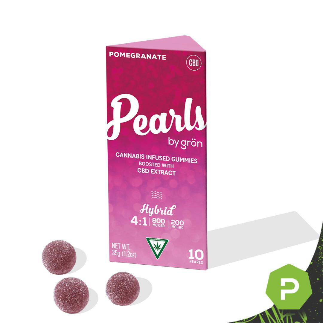 Pearls | 200mg Gummies | Pomegranate 4:1 CBD:THC