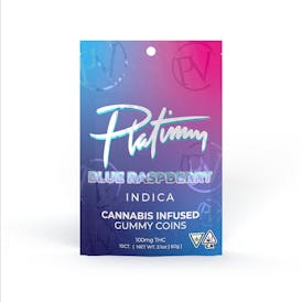 Platinum Vape 100mg Gummies - Blue Raz