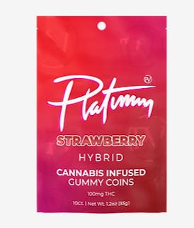 Platinum Vape 100mg Gummies - Strawberry