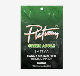 Platinum Vape 200mg Gummies - Green Apple